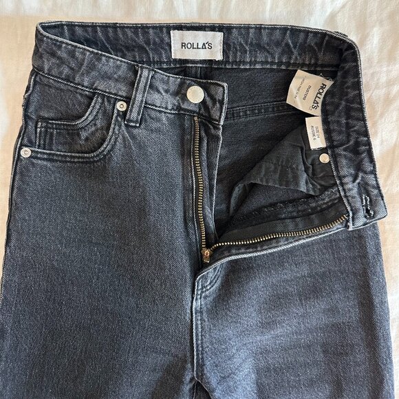 ROLLA'S Dusters Slim Straight Jean in Comfort Shadow - Size 24 (Aussie 6) - Picture 5 of 8